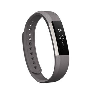 FITBIT Alta Leather Accessory Band, Graphite